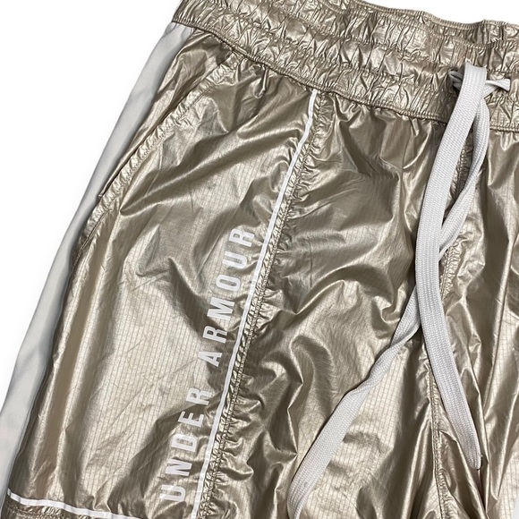 Under Armour Misty Copeland Metallic Gold & White Jogger Running Pants - Medium - Picture 5 of 10